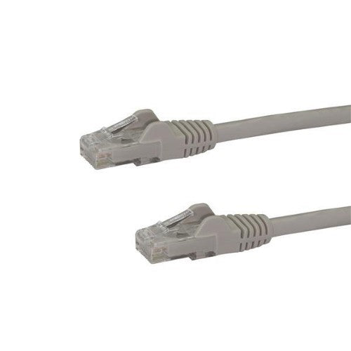 StarTech.com 3m CAT6 Ethernet Cable - Grey CAT 6 Gigabit Ethernet Wire -250MHz 100W PoE RJ45 UTP Network/Patch Cord Snagless w/Strain Relief Individually Tested