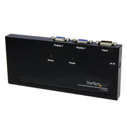 StarTech.com 2 Port High Resolution VGA Video Splitter with Built-in Amplifier, 350 MHz, VGA Splitter 1 x 2, 2048x1536 80Hz - TAA Compliant