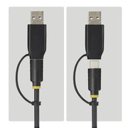 StarTech.com USB-C/USB-A to M.2 NVMe and 2.5in/3.5in SATA Adapter, 10Gbps, Tool-Free External SSD Hard Drive Reader, B+M/M-Key