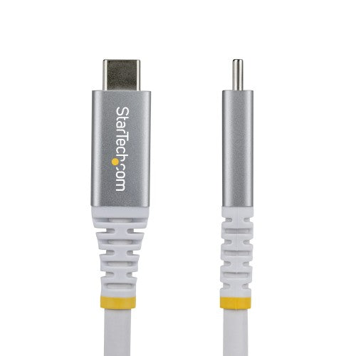 StarTech.com 3m (10ft) USB4 Cable, 20Gbps, USB-IF Certified USB-C Cable, 60W PD, 4K 120Hz DP 2.1, TPE Jacket, White USB-C Cord