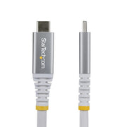 StarTech.com 3m (10ft) USB4 Cable, 20Gbps, USB-IF Certified USB-C Cable, 60W PD, 4K 120Hz DP 2.1, TPE Jacket, White USB-C Cord