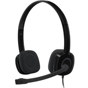 Logitech 981-000587 headphones/headset Wired Head-band Office/Call center Black