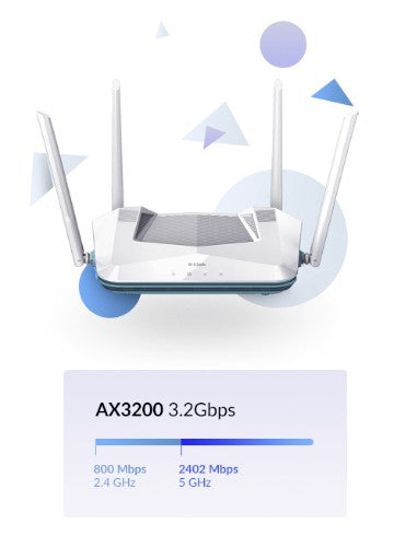 D-Link EAGLE PRO AI AX3200 Smart Router R32