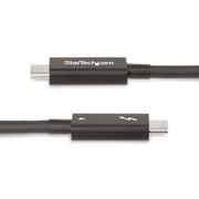 StarTech.com 6.6ft (2m) Active Thunderbolt 4 Cable, 40Gbps, 100W Power Delivery, 4K/8K Video, Intel-Certified Thunderbolt Cable - Compatible w/ USB4/Thunderbolt 4/ USB 3.2/ USB Type-C/DisplayPort/Thunderbolt 3