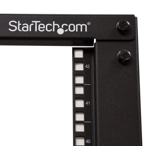 StarTech.com 42U 4-Post Server Rack, 19in Open Frame Rack with 40in (101cm) Mounting Depth and 1323lb (600kg) Weight Capacity, Mobile or Floor Mount IT Rack