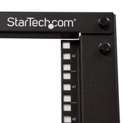StarTech.com 42U 4-Post Server Rack, 19in Open Frame Rack with 40in (101cm) Mounting Depth and 1323lb (600kg) Weight Capacity, Mobile or Floor Mount IT Rack