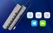 ATEN UH3240-AT laptop dock/port replicator Wired USB Type-C Silver