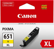 CANON CLI651XL INK CARTRIDGE HIGH YIELD YELLOW