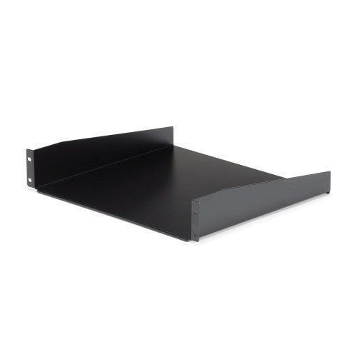 StarTech.com 2U Server Rack Shelf - Universal Rack Mount Cantilever Shelf for 19" Network Equipment Rack & Cabinet - Heavy Duty Steel - Weight Capacity 44lb/20kg - 16" Deep Tray