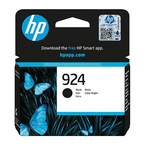 HP 924 BLACK ORIGINAL INK CART 500 PAGE YIELD FOR OJPRO 8139E 8138E 8120E 8120