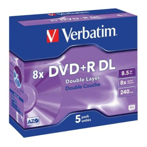 Verbatim 43667 blank DVD 8.5 GB DVD+R DL 25 pc(s)