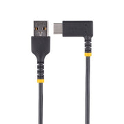 StarTech.com 6.6ft (2m) USB-A to USB-C Fast Charging Cable, Rugged, Right-Angled, Charge & Sync, 3A, USB 2.0, TPE Jacket and Aramid Fiber - USB Charging Cord