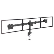 StarTech.com Desk Mount Triple Monitor Arm - Ergonomic VESA 3 Monitor Mount up to 27" (17.6lb/8kg) - Articulating & Height Adjustable Pole Mount - Tilt/Swivel/Rotate LCD/LED Screen - Desk Clamp/Grommet