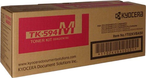 KYOCERA TK-594M MAGENTA TONER KITYIELD 5K FS-C2026MFPFS-C2126MFP FS-C5250DN C2626MFP C2526MFP