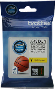 Brother LC431XLY XL YELLOW INK ink cartridge 1 pc(s) Original Black