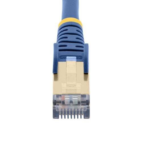 StarTech.com 5m CAT6a Ethernet Cable - 10 Gigabit Shielded Snagless RJ45 100W PoE Patch Cord - 10GbE STP Network Cable w/Strain Relief - Blue Individually Tested/Wiring is UL Certified/TIA