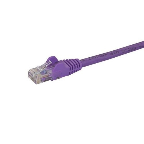 StarTech.com 50cm CAT6 Ethernet Cable - Purple CAT 6 Gigabit Ethernet Wire -250MHz 100W PoE RJ45 UTP Network/Patch Cord Snagless w/Strain Relief Individually Tested