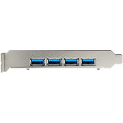 StarTech.com 4-Port USB PCIe Card - 10Gbps USB 3.2 Gen 2 Type-A PCI Express Expansion Card with 2 Controllers - 4x USB-A - USB PCIe Add-On Adapter Card - Windows/Mac/Linux
