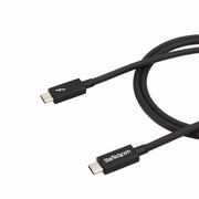 StarTech.com 3.3ft (1m) Thunderbolt 3 Cable, 20Gbps, 100W PD, 4K, Thunderbolt Certified, Compatible with Thunderbolt 4/USB 3.2/DisplayPort