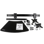 StarTech.com Dual-Monitor Stand - Horizontal - Black - For up to 24" (17.6lb/8kg) Displays