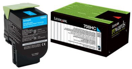 Lexmark 70C8HCE toner cartridge 1 pc(s) Original Cyan