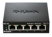 D-Link DGS-105 network switch Unmanaged L2 Gigabit Ethernet (10/100/1000) Desktop Black