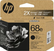HP 68E EVOMORE BLACK ORIGINAL INK CART 320 PAGE YIELD FOR ENVY 6120 6130 6520 6530