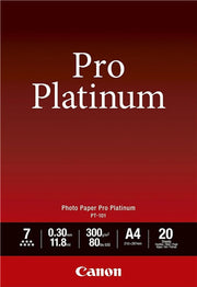 CANON PHOTO PAPER PRO PLATINUM A4 300GSM PACK 20
