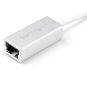 StarTech.com USB 3.0 to Gigabit Network Adapter, Silver, Sleek Aluminum Design for MacBook, Chromebook or Tablet, Native Driver Support