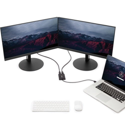 StarTech.com USB 3.0 to Dual DisplayPort Adapter, 4K 60Hz, DisplayLink Certified, USB to Dual DP Display Adapter, Dual DisplayPort Adapter for Mac & Windows