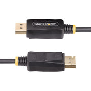 StarTech.com 2m DisplayPort to HDMI Adapter Cable, 4K 60Hz with HDR, DP to HDMI 2.0b, Active Video Converter, DisplayPort Desktop to HDMI Monitor