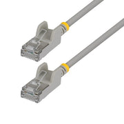 StarTech.com 50cm Gray Ultra Slim Cat6A Ethernet Cable, Snagless, FTP, Pure Bare Copper Wire, 34AWG Slim RJ45 Network Patch Cord, Individually Tested