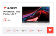Verbatim 32406 portable TV/monitor Portable monitor Black 39.6 cm (15.6") LCD 1920 x 1080 pixels