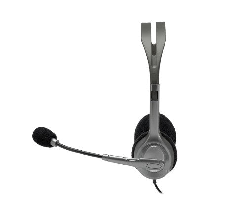 Logitech 981-000459 headphones/headset Wired Head-band Office/Call center Grey, Dark Grey