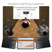 StarTech.com 4-Way Privacy Screen For 13-inch Surface Pro 8/9/X/11 Laptop, Portrait/Landscape Modes, Touch-Enabled, +/- 30 Deg. View, Blocks up to 51% Blue Light, Anti-Glare