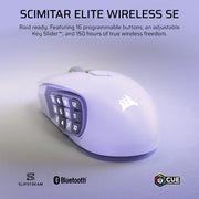 Corsair SCIMITAR ELITE WIRELESS SE mouse Gaming Right-hand RF Wireless + Bluetooth Optical 33000 DPI