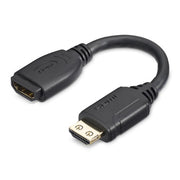 StarTech.com 6in (15cm) HDMI Port Saver Cable - 4K 60Hz High Speed HDMI 2.0 Extension Cable with Ethernet - Short HDMI Extension Cable - HDMI Male to Female Extension Adapter Cord
