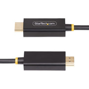 StarTech.com 2m DisplayPort to HDMI Adapter Cable, 4K 60Hz with HDR, DP to HDMI 2.0b, Active Video Converter, DisplayPort Desktop to HDMI Monitor