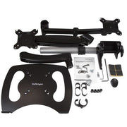 StarTech.com Desk-Mount Monitor Arm with Laptop Stand - Full Motion - Articulating - For up to 27" (17.6lb/8kg) Displays