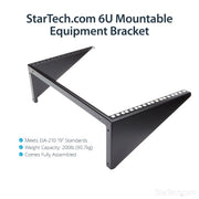 StarTech.com 6U Wall Mount Patch Panel Bracket – 19 in – Steel - Vertical Mounting Bracket for Networking and Data Equipment - TAA