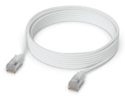Ubiquiti UACC-Cable-Patch-EL-C6A-3M-W networking cable Translucent, White Cat6a