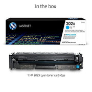 HP 202X CYAN LASERJET TONER 2.5K FOR M254DW M254NW M280NW M281FDN M281FDW