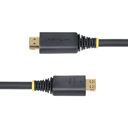 StarTech.com 15ft (4.6m) High Speed HDMI Cable with Gripping Connectors, 4K 60Hz/1440p 144Hz, HDR10/HDCP 2.2/ARC, 18Gbps, UHD HDMI Cord for TV/Monitor/Display, TPE Jacket
