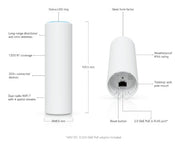 Ubiquiti U7 Mesh 5000 Mbit/s White Power over Ethernet (PoE)