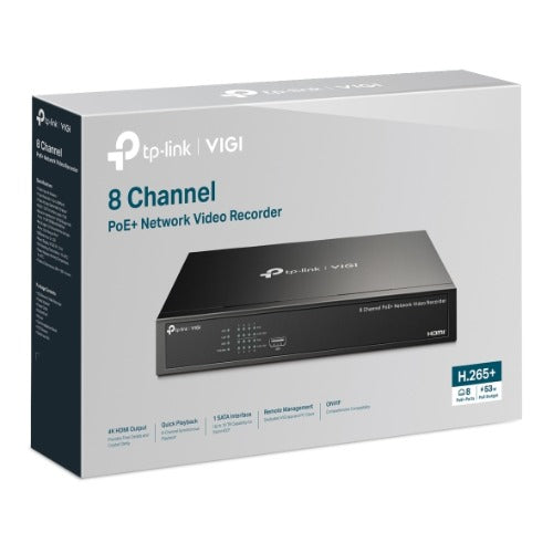 TP-Link VIGI NVR1008H-8P Black