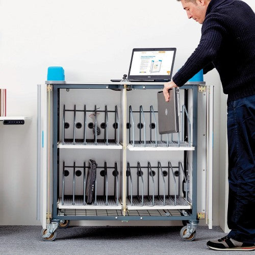 LapCabby LAP20V Portable device management cart Blue