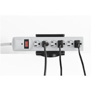 StarTech.com Universal Power Strip Desk Mount - Adjustable - Table Clamp Power Strip Holder