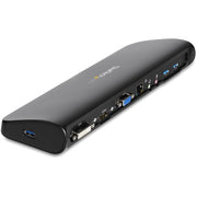 StarTech.com Dual Monitor USB 3.0 Laptop Docking Station with HDMI/DVI/VGA, 3x USB-A Hub, GbE, Audio, Universal Type-A Dock for Windows/macOS/ChromeOS - TAA Compliant