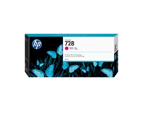 HP 728 300-ml Magenta DesignJet Ink Cartridge