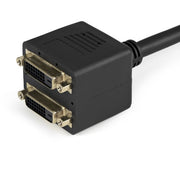 StarTech.com 1 ft DVI-D to 2x DVI-D Digital Video Splitter Cable - M/F